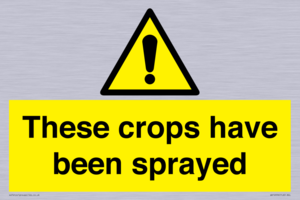 These crops have been sprayed